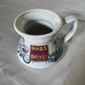 Vintage 1980s Dad’s Have A Lot of Drive Ceramic Coffee Mug Funny